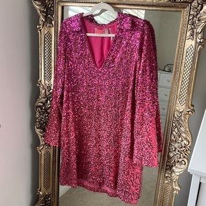 NWOT Free People Pink Sequin Dress — perfect for LA ERAS TOUR